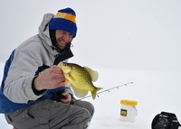 image of Mark Thompson with Bowstring Lake Crappie