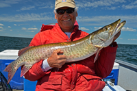 image of Musky caught on Lake Winnie by Bob Carlson