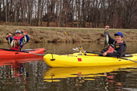 image of Nate Thelen and Reed Olson holding Crappies from a metro region lake