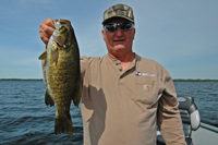 image of Bobby Cox with nice Smallmouth Bass