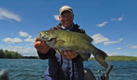 image of Jeff Sundin with nice Smallmouth Bass