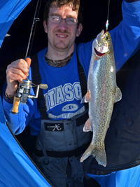 image of Matt mattson holding Rainbow Trout