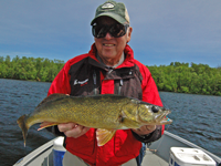 image of Jim Gandy with nice Walleye