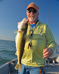 image of Patrick Parr with Leech Lake Walleye