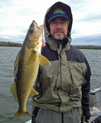 image of Brian Shields with nice Walleye