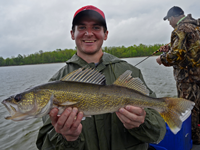 image of Jordan with Red Lake Walleye