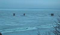 image of ice conditions on Bowens Flats