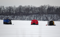 image of ice fishermen at Cutfoot Sioux