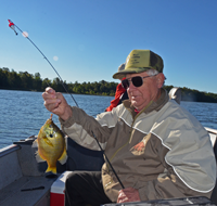 image of Nim Peterson with big Bluegill