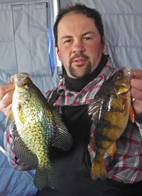 image of Brian Casetellano with Crappie and Perch