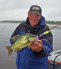 image of Jeff Sundin with big Crappie