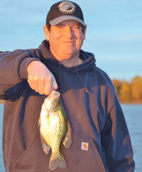 image of Justin John with Crappie