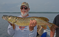 image of John Armstrong with big Northern Pike