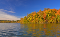 image of fall colors on Cutfoot Sioux