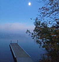 image of boat dock with frost