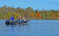 image of Walleye fishermen on lake winnibigoshish