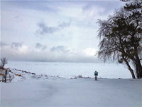 image of ice conditions at Lake of the Woods