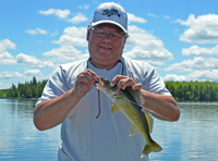 image of Larry Horseman with Walleye