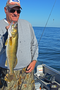 Bob Slager with his personal best Walleye