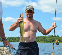 image of Joe holding nice walleye