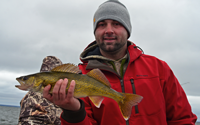 image of Chris Nickell with nice Walleye