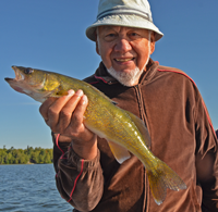 image of Joe Stevens with nice Walleye