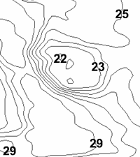 image of lake map showing fisning location