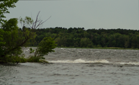 image of huge waves on cutfoot sioux