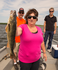 image of Deb with nice Walleye