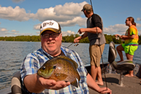 image of gary sundin with nice bluegill