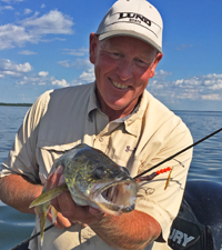 image of Jeff Sundin with nice walleye