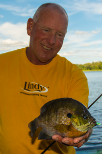 image of Jeff Sundin with big Bluegill