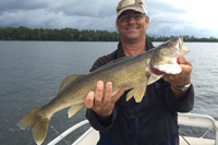 image of Joe Thompson with big walleye