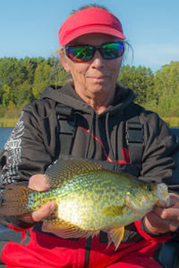 image of big crappie caught on cutfoot sioux