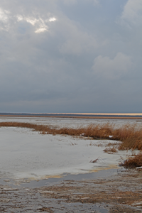 image of ice on small lake