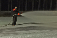 image of ice rink at La Prairie park