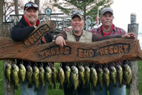 image of 3 men with Crappies