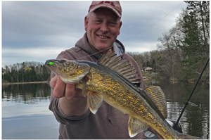 image of jeff sundin with nice walleye