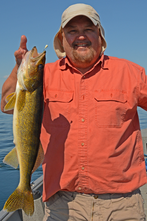 image of Ken Seufert with big walleye