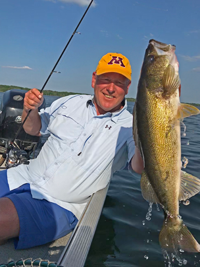 image of jeff sundin with big walleye