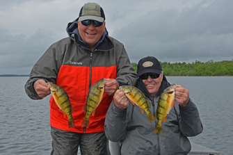 image of dick and paul with jumbo perch