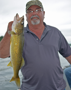 image of Joe Garnham with nice walleye