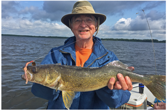 image of kerry mcknight with big walleye