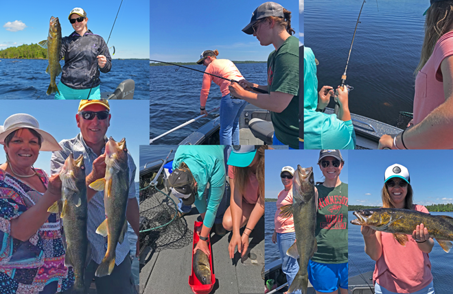 image of rainy lake fishing collage