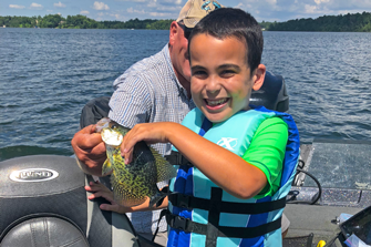 image of ben with nice crappie