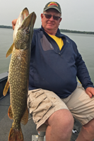 image of mark gerdes with northern pike
