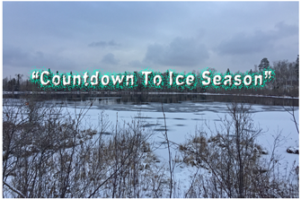 image of lake freezing over