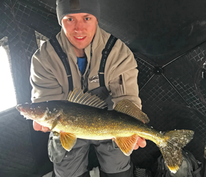 image of nice walleye on lake winnie