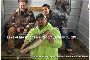 image of ice fiisherman with nice walleye