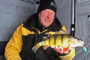 image of Jeff Sundin with Lake Mille Lacs perch